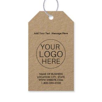 Corporate Business Logo and QR Code Gift Tags