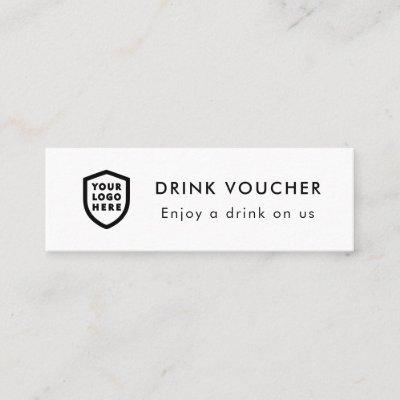 Corporate Drink Voucher | Company Event Logo Mini