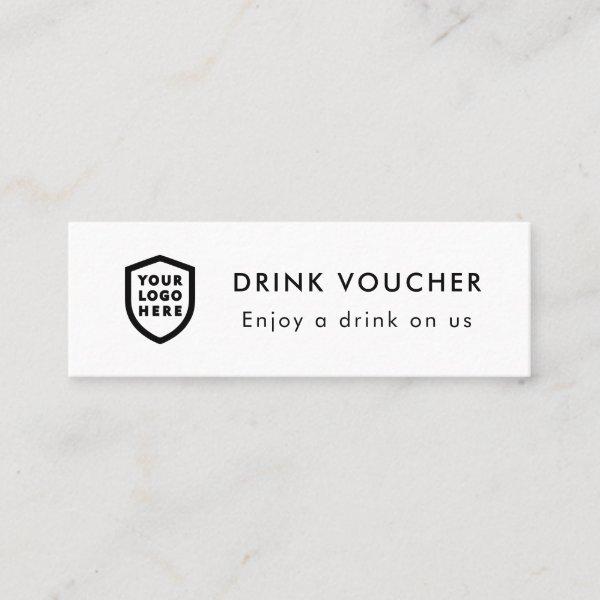 Corporate Drink Voucher | Company Event Logo Mini