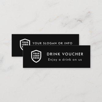 Corporate Drink Voucher | Company Event Logo Mini  Mini