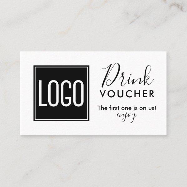 Corporate Drink Voucher | Company Logo Promo