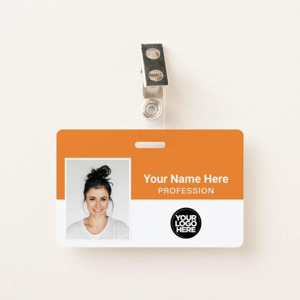 Corporate Employee, Name, Logo, Photo ID Badge