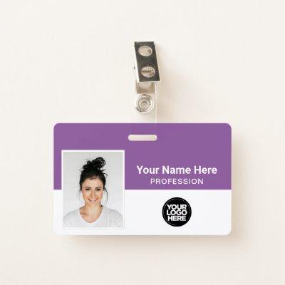 Corporate Employee, Name, Logo, Photo ID Badge