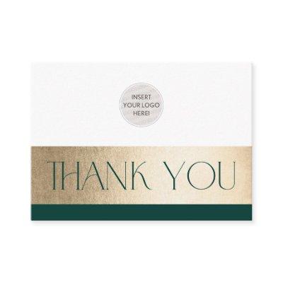 CORPORATE LOGO thank you business green gold