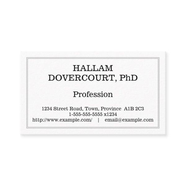 Corporate Professional Profile Card