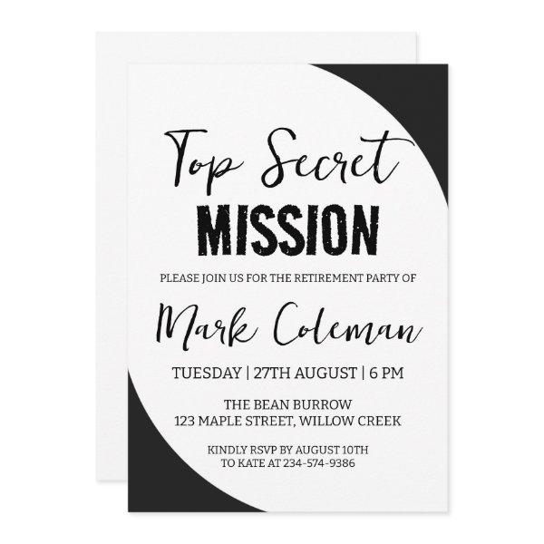 corporate surprise retirement party invitations