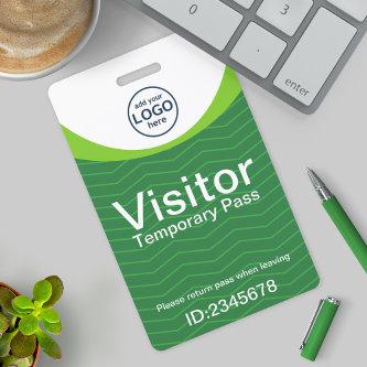 Corporate Visitor Pass ID Barcode with custom Badge