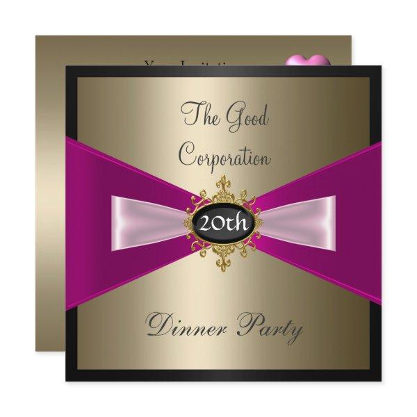 Corporation Annual Dinner Party Invitation