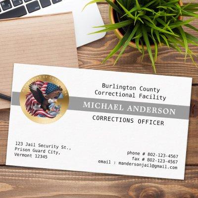 Correctional Department Parole Officer Prison Logo