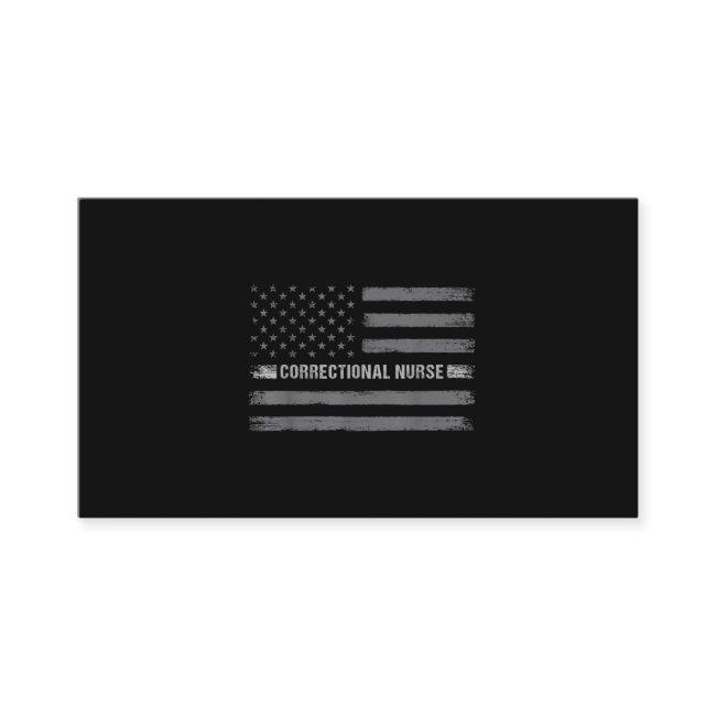 Correctional Nurse US Flag Vintage Health Care
