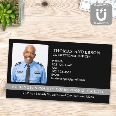 Correctional Officer Custom Photo Prison Security  Magnet