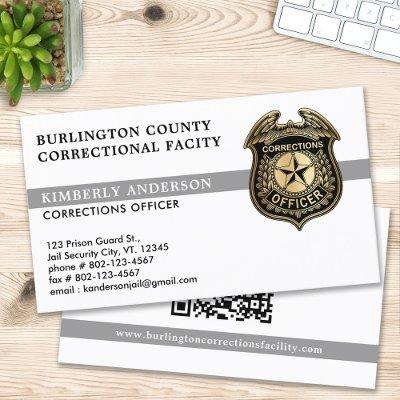 Correctional Officer Jail Prison Security QR code