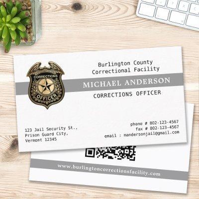 Correctional Officer Jail Security Custom QR Code