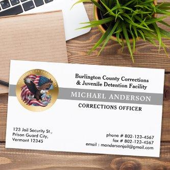 Corrections Department Parole Security Badge Logo