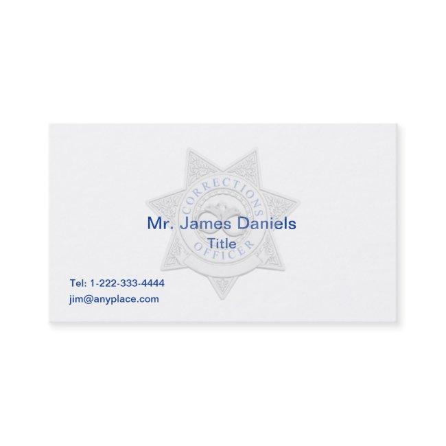 Corrections Officer Custom Badge