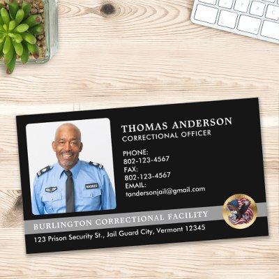 Corrections Officer Custom Photo Prison Guard Logo