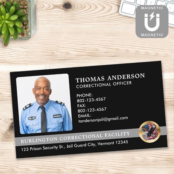 Corrections Officer Custom Photo Prison Guard Logo  Magnet