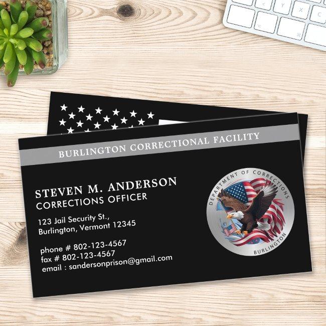 Corrections Officer Law Enforcement Custom Logo