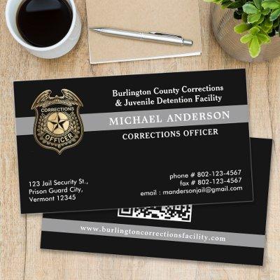 Corrections Officer Prison Law Enforcement QR Code