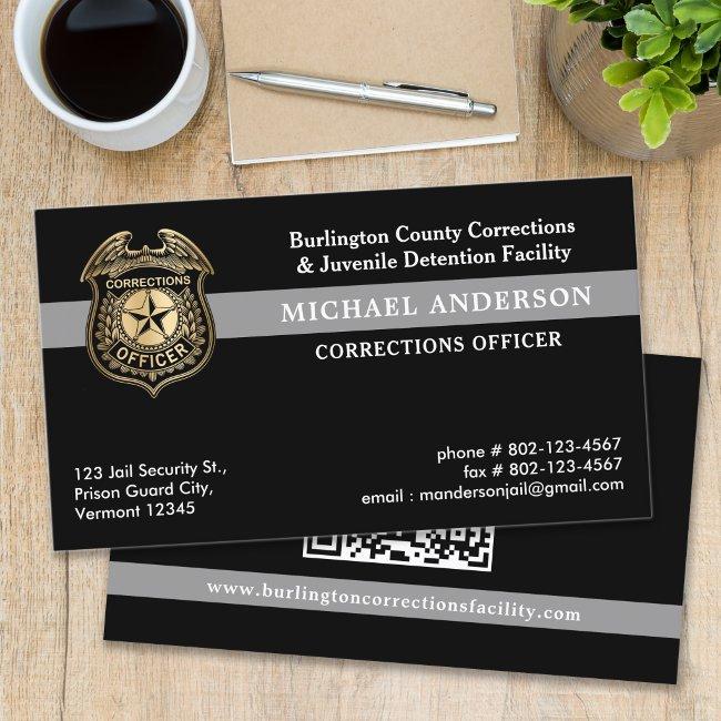 Corrections Officer Prison Law Enforcement QR Code