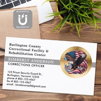 Corrections Officer Prison Security Badge Logo  Magnet