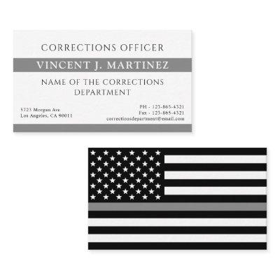 Corrections Officer Thin Silver Line