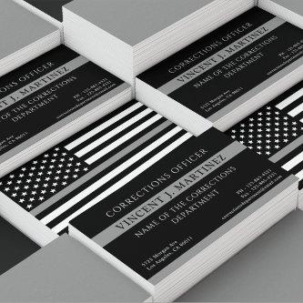 Corrections Officer Thin Silver Line
