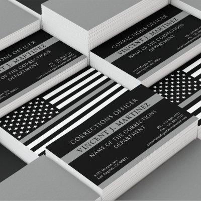Corrections Officer Thin Silver Line