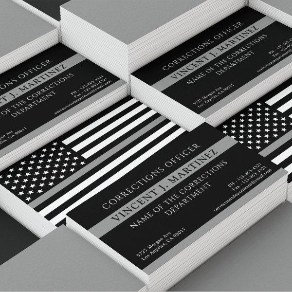 Corrections Officer Thin Silver Line