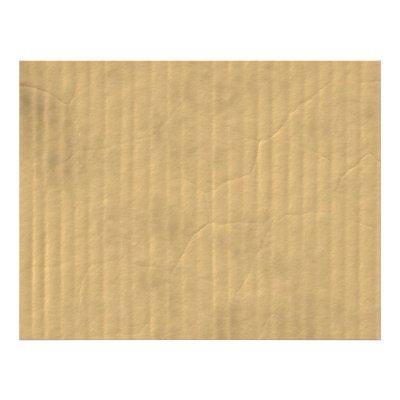 Corrugated Cardboard Texture Flyer