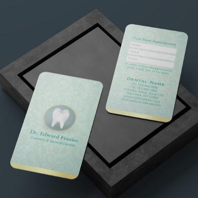 Cosmetic & General Dentist Appointment Gold Teal