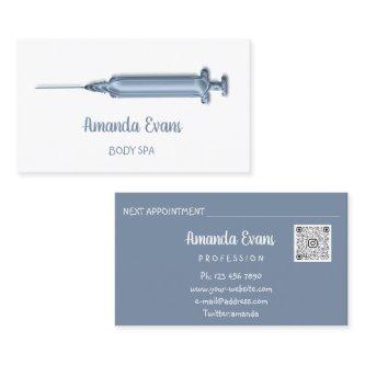 Cosmetologist Syringe Botox Injections SPA Beauty Appointment Card