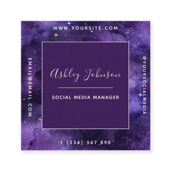 Cosmic Galaxy Futuristic Modern Social Media Space Square