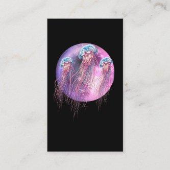 Cosmic Jellyfish Pastel Goth Moon Sea Animal