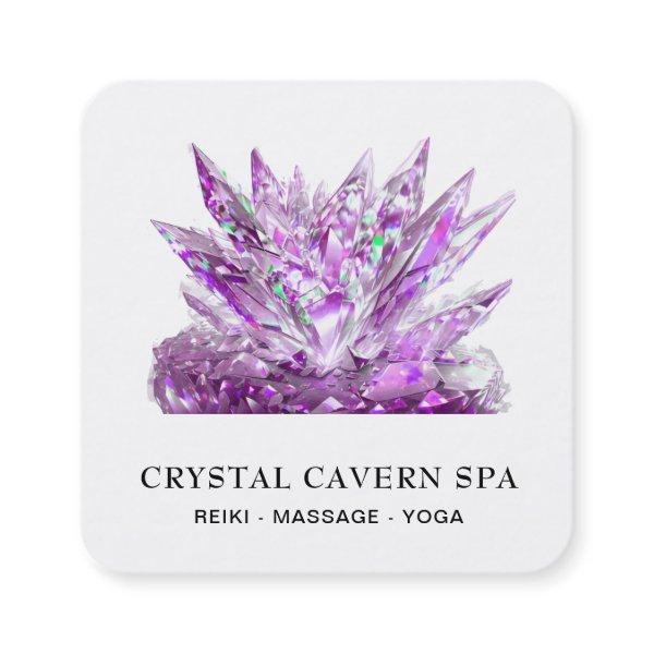 *~* Cosmic Sparkling Magical Magenta Crystal QR Square