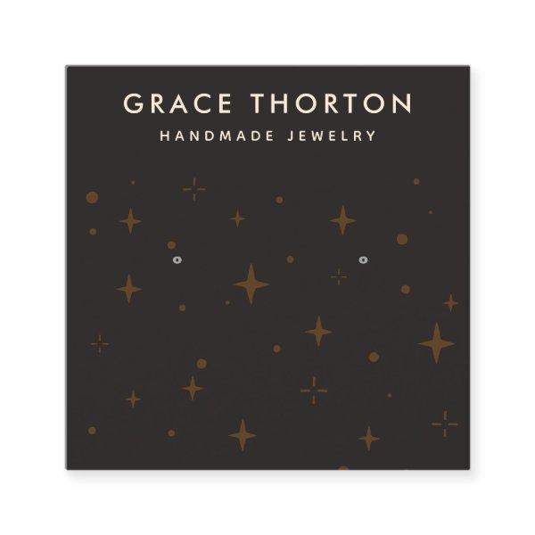 Cosmic Stars Earring Jewelry  Display Card