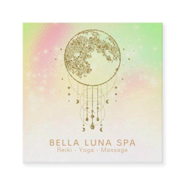 ~ Cosmos Rainbow Stars Lunar Gold Moon Pastel Square