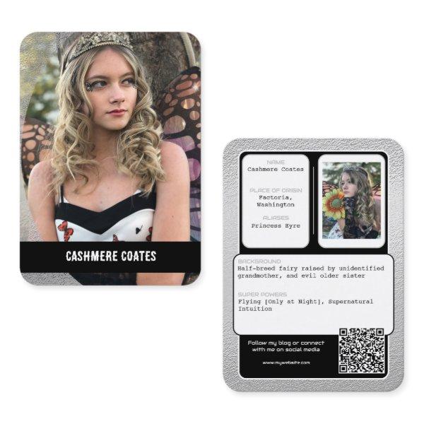 Cosplay Character Custom Trading Cards | QR Code W