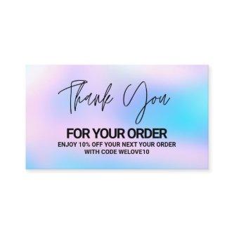 Cotton Candy Thank You Media Insert