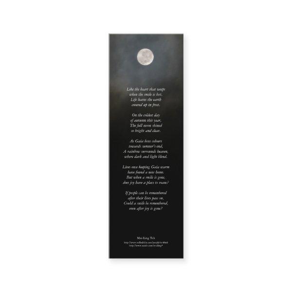 'Could a smile be remembered ...' poetry bookmark Mini