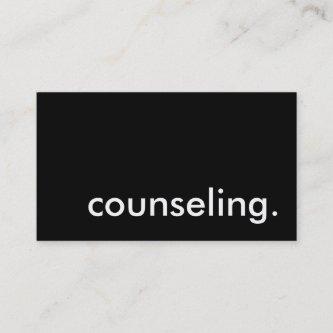 counseling.