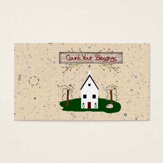 Count Your Blessings Church Hang Tag