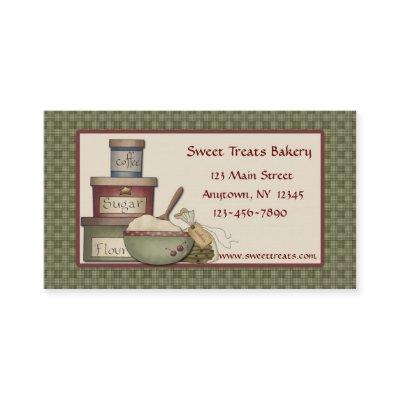 Country Baking, Green Checks Border