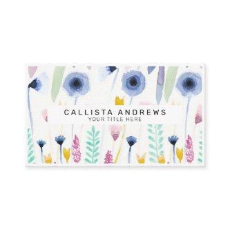 Country Cute Wildflowers Watercolor Art