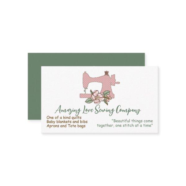 Country Love Polka dot Sewing Machine Business Car