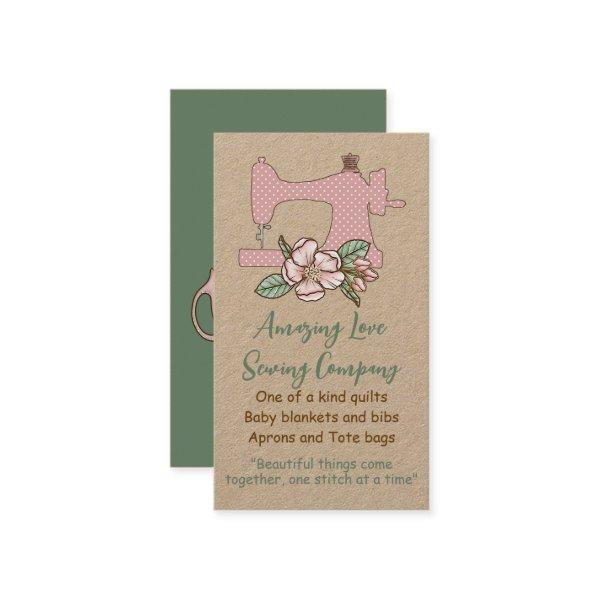 Country Love Polka dot Sewing Machine Business Car