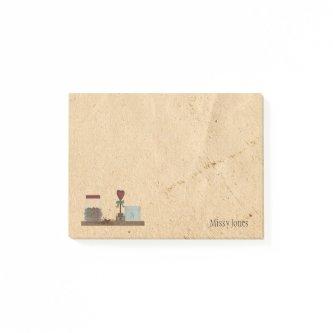 Country Primitives Custom Name Post-it Notes
