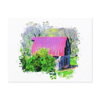 *~* Country Rustic Old Barn AR19 Farming Postcard
