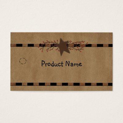 Country Star Hang Tag