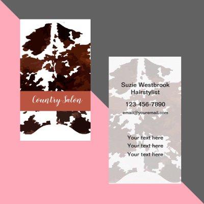 Country Western Theme Cow Pattern